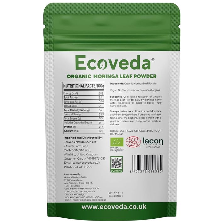 Organic Moringa Leaf Powder